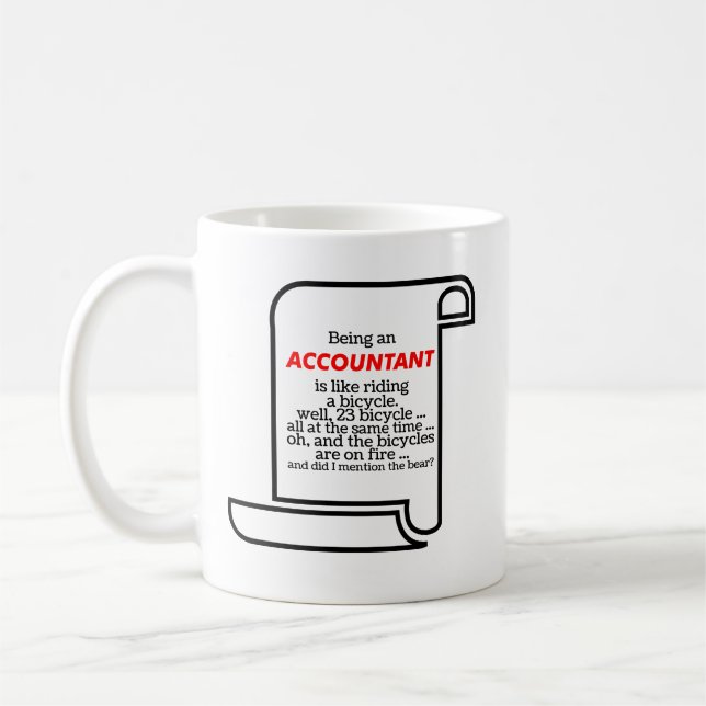Café Caneca engraçada Rolls de papel que é um contador (Esquerda)