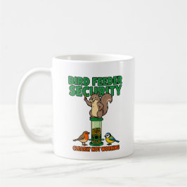 Café Caneca Engraçada Segurança de Comedouro de Pássaro