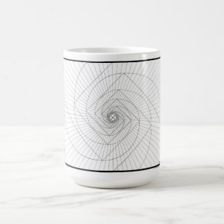 Café Caneca espiral de Deosil Fibonacci da ascensão