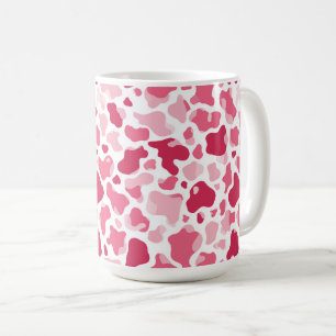 Café Caneca Estampa de Vaca Rosa