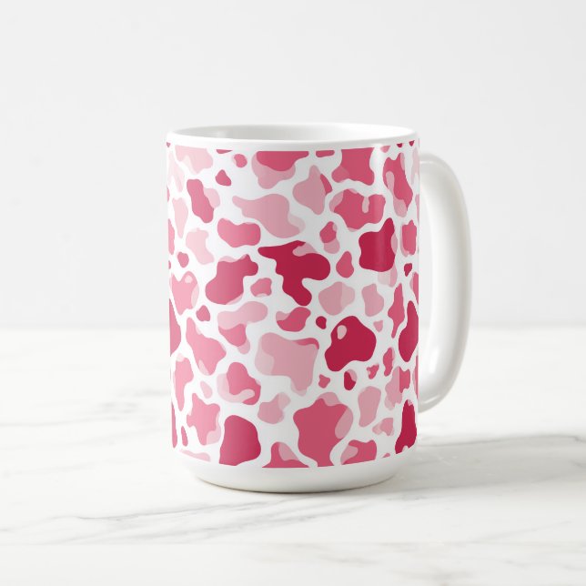 Café Caneca Estampa de Vaca Rosa (Frente Esquerda)