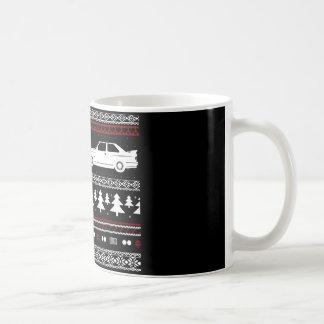Café Caneca européia do carro de esportes do Natal feio