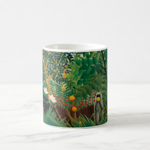 Café Caneca exótica da paisagem de Henri Rousseau