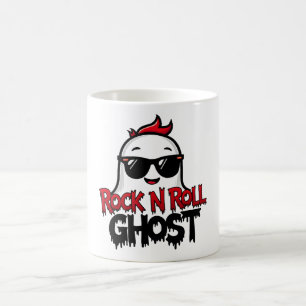 Café Caneca Fantasma de Rock N Roll, Gráfico Divertido