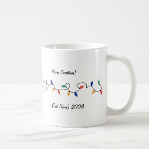 Café Caneca feita sob encomenda das luzes de Natal da