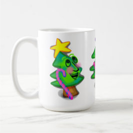 Café Caneca Feliz das Árvores de Natal