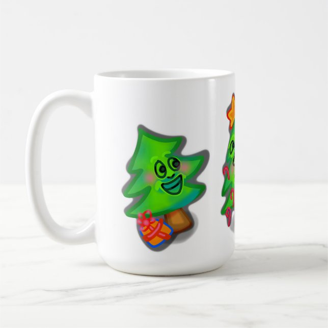Café Caneca Feliz das Árvores de Natal (Esquerda)