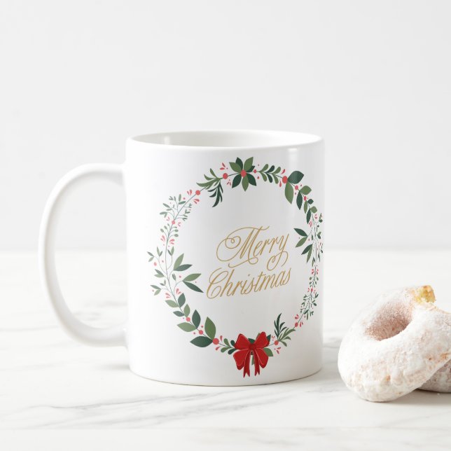 Café Caneca Feliz de Natal (Com Donut)
