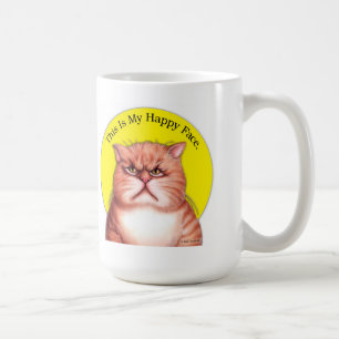 Café Caneca feliz de Roosevelt da cara