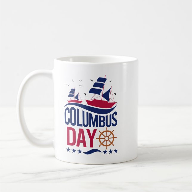 Café Caneca Feliz Dia de Colombo – Celebre a História (Esquerda)