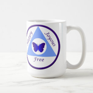 Café Caneca feliz, feliz & livre de Alanon