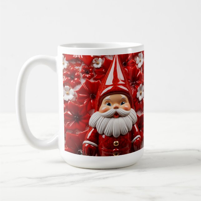Café Caneca festiva 3D de inverno - Perfeita para Féria (Esquerda)