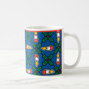 Café Caneca Festiva de Café, Holly de Natal e Velas