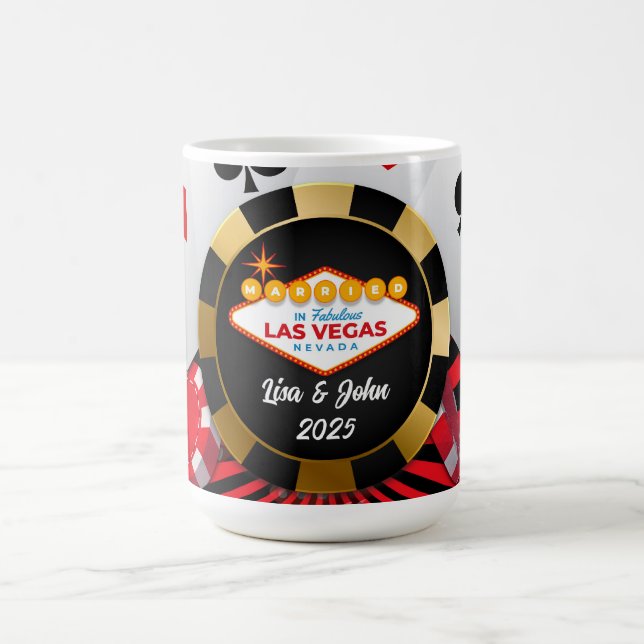 Café Caneca Ficha de Pôquer Casado em Vegas (Centro)
