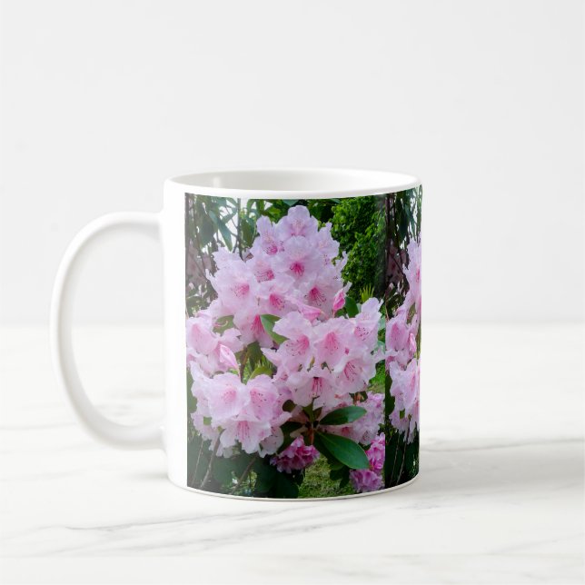 Café Caneca Floral bonito de Flor Cor-de-Rosa (Esquerda)