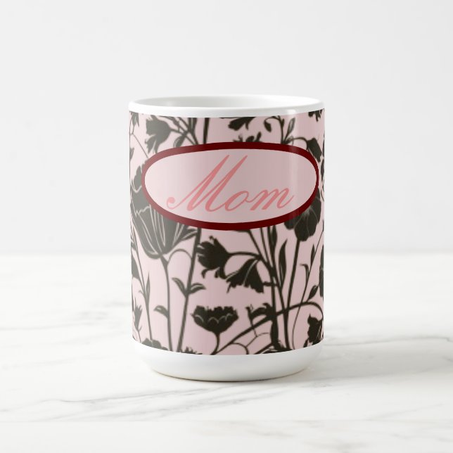 Café Caneca Floral Branca para Dia de as mães (Centro)