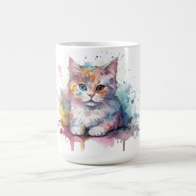 Café Caneca Floral de Gato  (Centro)
