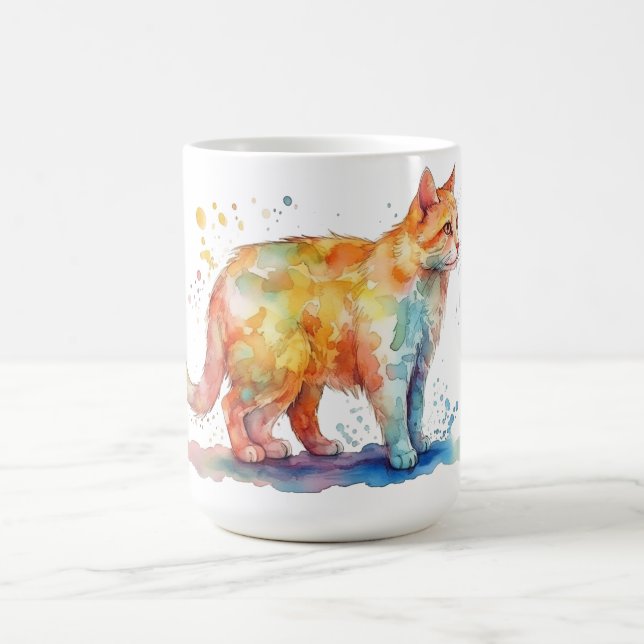 Café Caneca Floral de Gato  (Centro)