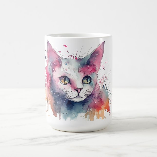 Café Caneca Floral de Gato  (Centro)