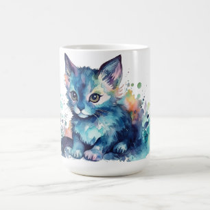 Café Caneca Floral de Gato