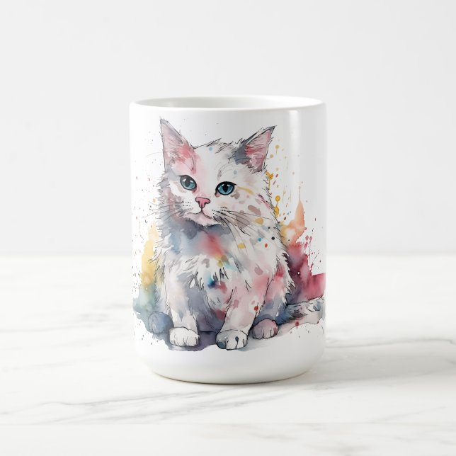 Café Caneca Floral de Gato  (Centro)