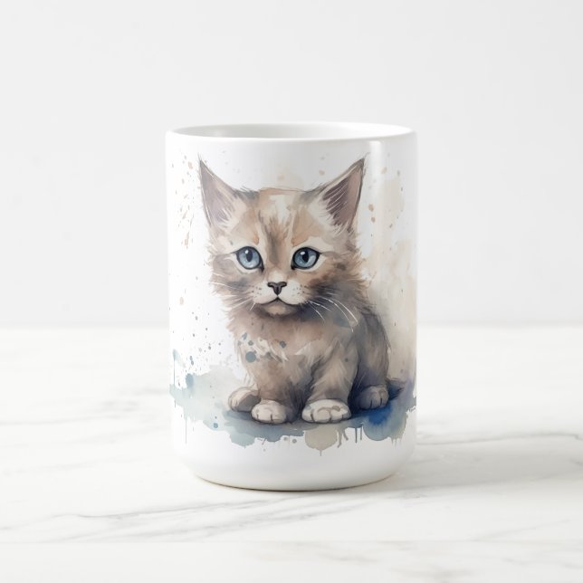 Café Caneca Floral de Gato  (Centro)