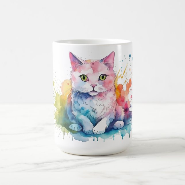 Café Caneca Floral de Gato  (Centro)