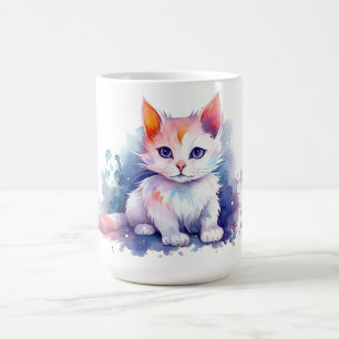 Café Caneca Floral de Gato