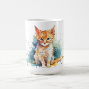 Café Caneca Floral de Gato