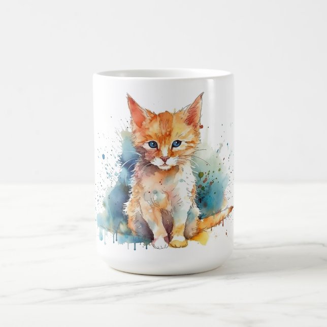 Café Caneca Floral de Gato  (Centro)