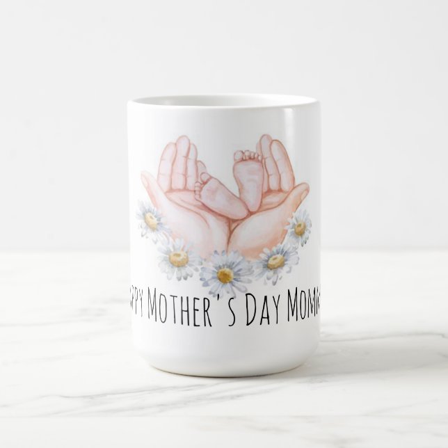 Café Caneca Floral Pés de Mãe e Bebê (Centro)