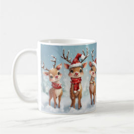 Café Caneca Fofa de Renas de Natal – Caneca de Férias A