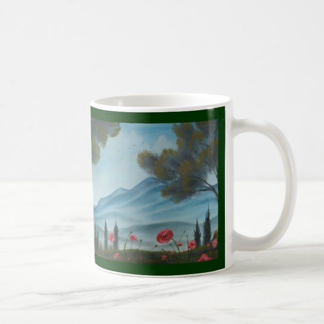 Café Caneca frente e verso das colinas de Tuscan (Direita)