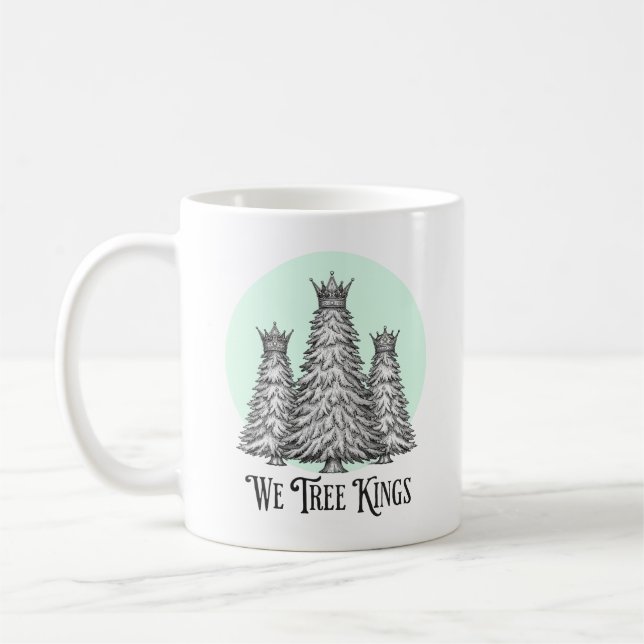 Café Caneca Fun Nós Três Reis Pun Árvore de Natal (Esquerda)