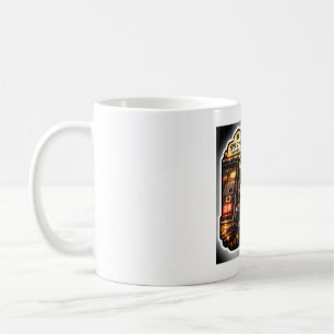 Café Caneca Gato de Táxi de Tóquio Arte Noturna da Ci
