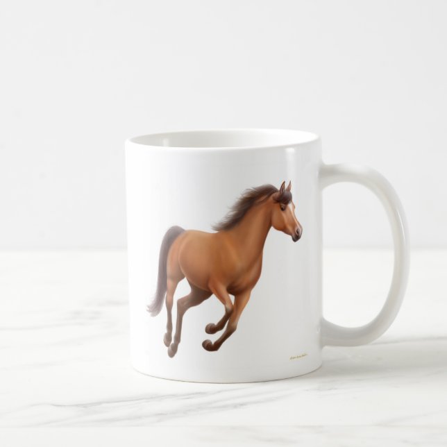 Café Caneca Gelding de galope da baía (Direita)