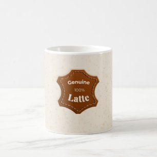 Café Caneca Genuína 100% com Padrão Neutro de Latte