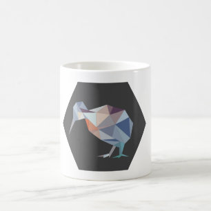 Café Caneca geométrica do pássaro do quivi de NZ