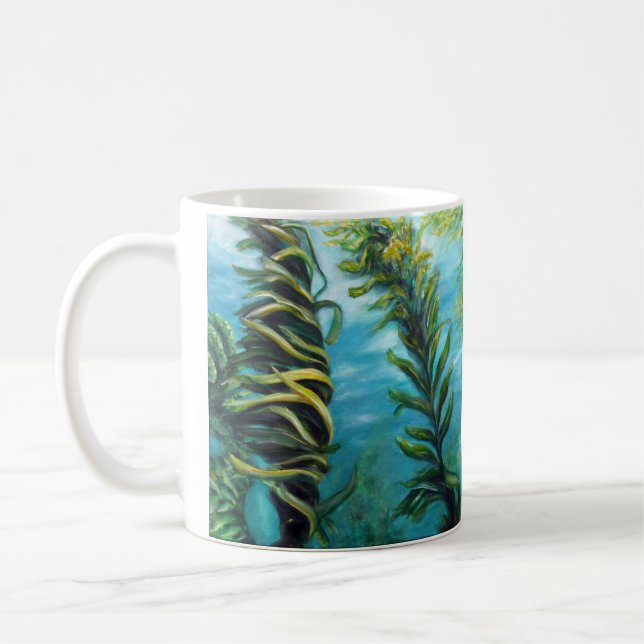 Café Caneca gigante dos trabalhos de arte da floresta (Esquerda)