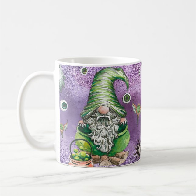 Café Caneca Gnome de Halloween (Esquerda)