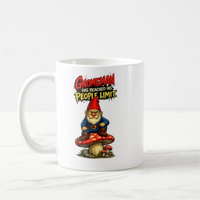 Café Caneca Gnomeman Atingiu Seu Limite de Pessoas (Esquerda)