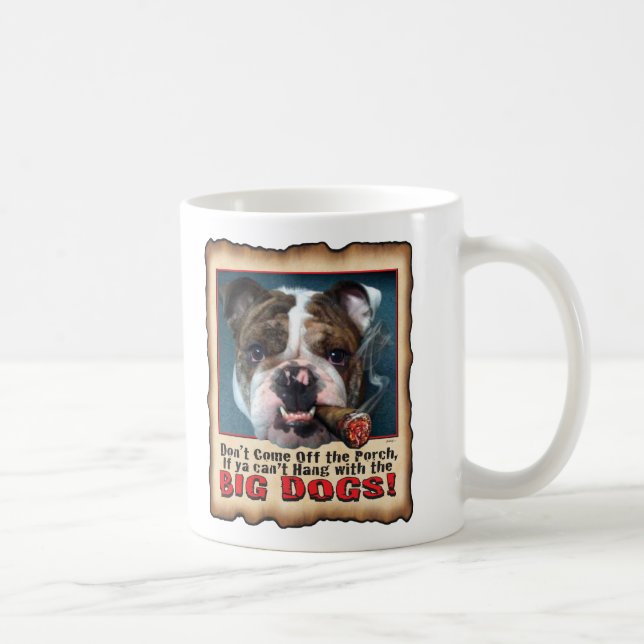 CAFÉ CANECA GRANDE DO CÃO DE BULL DO CÃO (Direita)