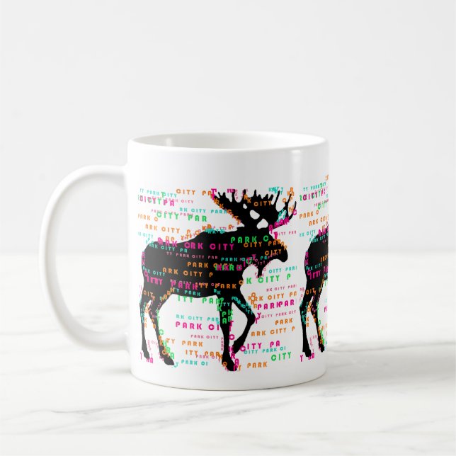 Café Caneca grande dos alces de Park City (Esquerda)