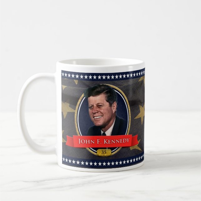 Café Caneca histórica de John F. Kennedy (Esquerda)