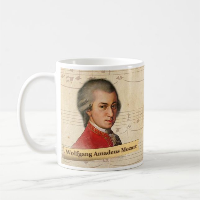Café Caneca histórica de Wolfgang Amadeus Mozart (Esquerda)