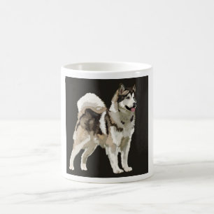 Café Caneca Husky, Desenho de cachorro ao fundo Darm