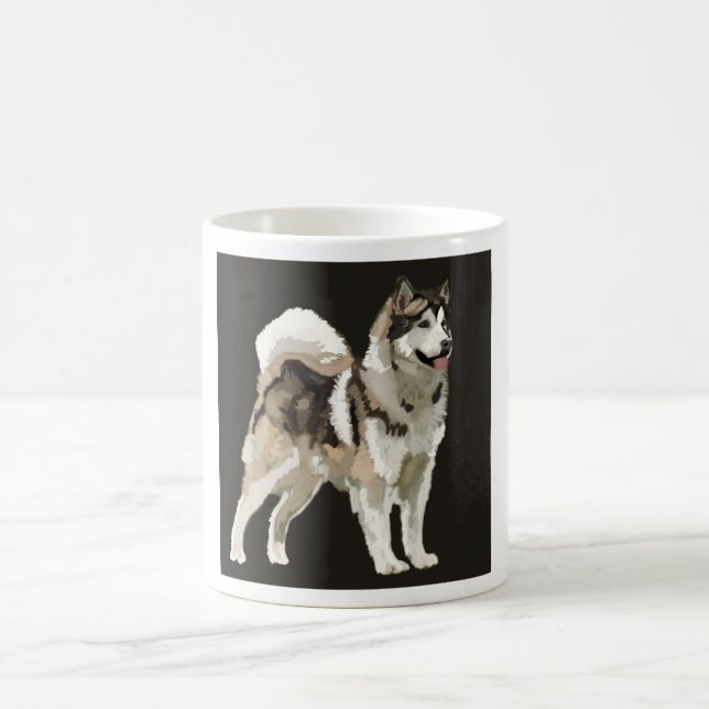 Café Caneca Husky, Desenho de cachorro ao fundo Darm (Centro)