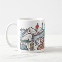 Caneca icónica da arquitetura de Kansas City