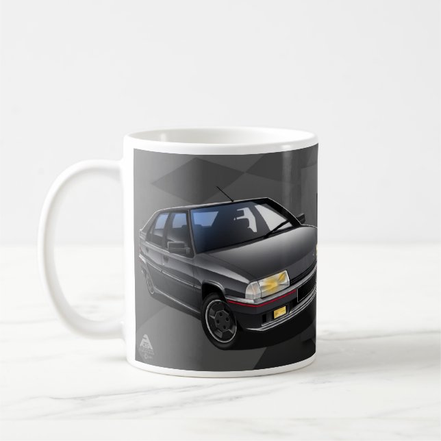 Café Caneca ilustrada 16V de Citroen BX GTI (Esquerda)