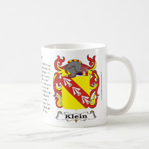 Café Caneca inglesa da brasão da família de Klein